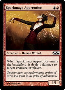 [158]【EN】【FOIL】火花魔道士の弟子/Sparkmage Apprentice【M10】[C][赤]