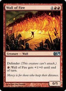 [162]【EN】【FOIL】炎の壁/Wall of Fire【M10】[U][赤]