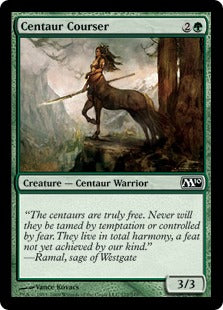 [172]【EN】【FOIL】ケンタウルスの狩猟者/Centaur Courser【M10】[C][緑]