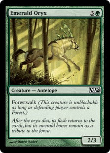 [179]【EN】【FOIL】エメラルドのオリックス/Emerald Oryx【M10】[C][緑]