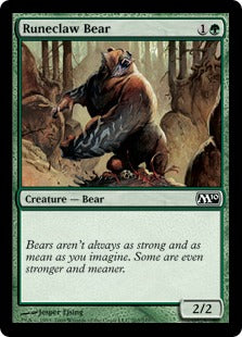 [203]【EN】ルーン爪の熊/Runeclaw Bear【M10】[C][緑]