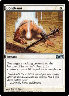 [011]【EN】【FOIL】糾弾/Condemn【M11】[U][白]