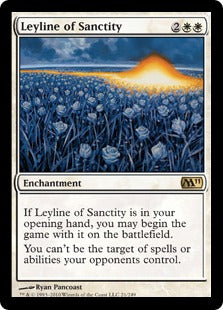 [021]【EN】【FOIL】神聖の力線/Leyline of Sanctity【M11】[R][白]
