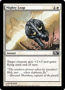 [022]【EN】【FOIL】力強い跳躍/Mighty Leap【M11】[C][白]