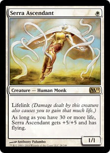 [028]【EN】【FOIL】セラの高位僧/Serra Ascendant【M11】[R][白]