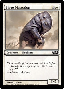 [029]【EN】【FOIL】包囲マストドン/Siege Mastodon【M11】[C][白]