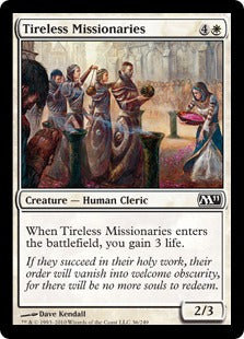 [036]【EN】【FOIL】不屈の宣教師/Tireless Missionaries【M11】[C][白]