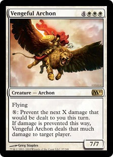 [037]【EN】【FOIL】復讐に燃えたアルコン/Vengeful Archon【M11】[R][白]