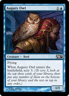[045]【EN】【FOIL】占いフクロウ/Augury Owl【M11】[C][青]