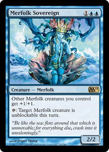 [065]【EN】マーフォークの君主/Merfolk Sovereign【M11】[R][青]
