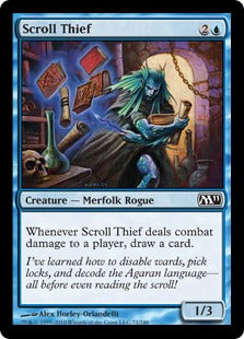 [072]【EN】【FOIL】巻物泥棒/Scroll Thief【M11】[C][青]