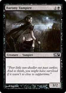 [082]【EN】【FOIL】男爵領の吸血鬼/Barony Vampire【M11】[C][黒]