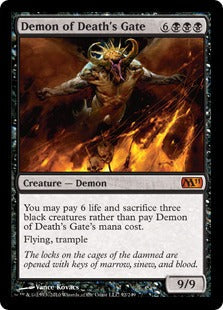 [092]【EN】【FOIL】死の門の悪魔/Demon of Death's Gate【M11】[M][黒]