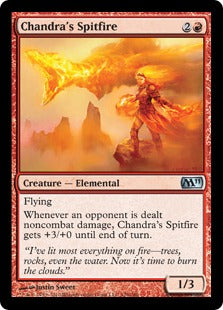 [129]【EN】【FOIL】チャンドラの吐火/Chandra's Spitfire【M11】[U][赤]