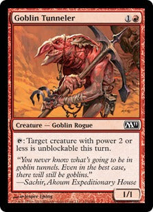 [143]【EN】【FOIL】ゴブリンのトンネル掘り/Goblin Tunneler【M11】[C][赤]
