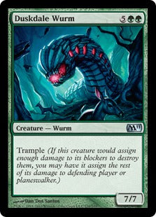 [170]【EN】【FOIL】夕暮れ谷のワーム/Duskdale Wurm【M11】[U][緑]