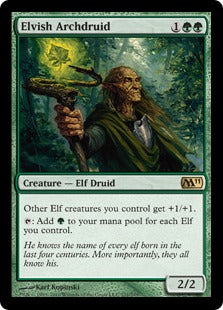 [171]【EN】【FOIL】エルフの大ドルイド/Elvish Archdruid【M11】[R][緑]