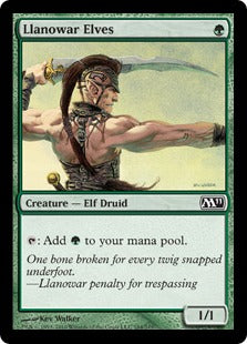 [184]【EN】【FOIL】ラノワールのエルフ/Llanowar Elves【M11】[C][緑]