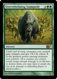 [189]【EN】【FOIL】圧倒する暴走/Overwhelming Stampede【M11】[R][緑]
