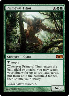 [192]【EN】【FOIL】原始のタイタン/Primeval Titan【M11】[M][緑]