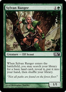 [198]【EN】【FOIL】森のレインジャー/Sylvan Ranger【M11】[C][緑]