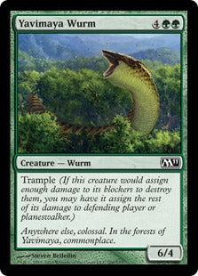 [200]【EN】【FOIL】ヤヴィマヤのワーム/Yavimaya Wurm【M11】[C][緑]