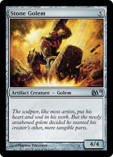 [215]【EN】【FOIL】石のゴーレム/Stone Golem【M11】[U][茶]