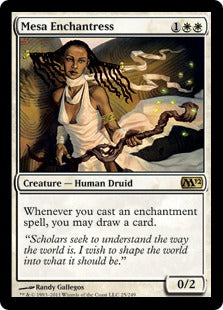 [025]【EN】【FOIL】メサの女魔術師/Mesa Enchantress【M12】[R][白]