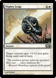 [026]【EN】【FOIL】力強い跳躍/Mighty Leap【M12】[C][白]