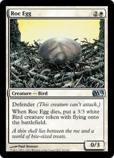 [032]【EN】【FOIL】ロック鳥の卵/Roc Egg【M12】[U][白]