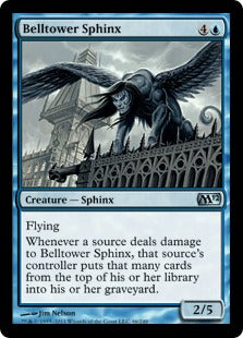 [046]【EN】【FOIL】鐘塔のスフィンクス/Belltower Sphinx【M12】[U][青]