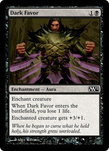 [089]【EN】【FOIL】闇の好意/Dark Favor【M12】[C][黒]
