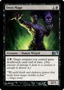 [103]【EN】【FOIL】縞瑪瑙の魔道士/Onyx Mage【M12】[U][黒]
