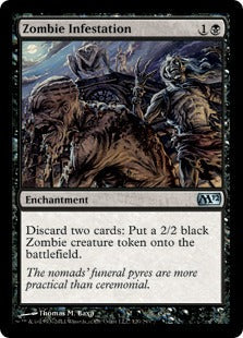 [120]【EN】【FOIL】ゾンビの横行/Zombie Infestation【M12】[U][黒]