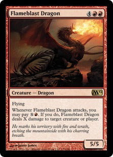 [133]【EN】炎破のドラゴン/Flameblast Dragon【M12】[R][赤]