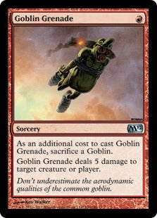 [140]【EN】【FOIL】ゴブリンの手投げ弾/Goblin Grenade【M12】[U][赤]