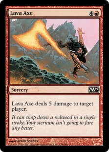 [148]【EN】【FOIL】溶岩の斧/Lava Axe【M12】[C][赤]