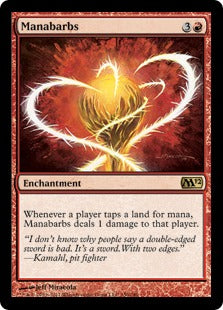 [150]【EN】【FOIL】魔力のとげ/Manabarbs【M12】[R][赤]