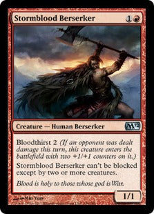[156]【EN】【FOIL】嵐血の狂戦士/Stormblood Berserker【M12】[U][赤]