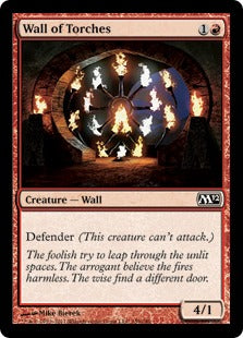 [159]【EN】松明の壁/Wall of Torches【M12】[C][赤]