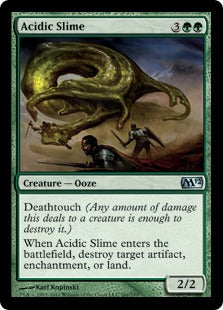 [161]【EN】【FOIL】酸のスライム/Acidic Slime【M12】[U][緑]