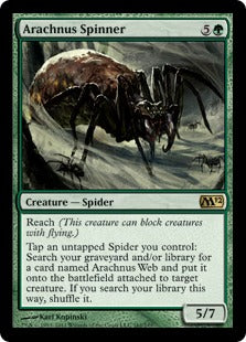 [162]【EN】アラクナスの紡ぎ手/Arachnus Spinner【M12】[R][緑]