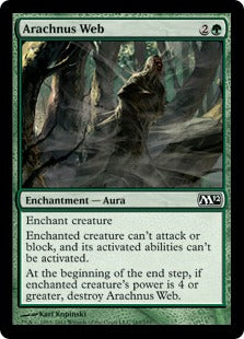 [163]【EN】【FOIL】アラクナスの蜘蛛の巣/Arachnus Web【M12】[C][緑]