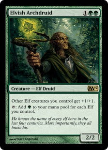 [172]【EN】【FOIL】エルフの大ドルイド/Elvish Archdruid【M12】[R][緑]