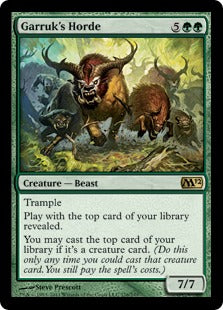 [175]【EN】【FOIL】ガラクの大軍/Garruk's Horde【M12】[R][緑]