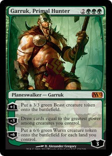 [176]【EN】【FOIL】原初の狩人、ガラク/Garruk, Primal Hunter【M12】[M][緑]