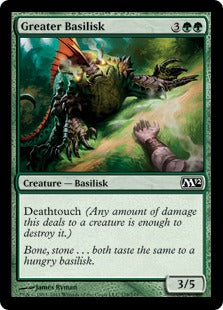 [179]【EN】【FOIL】大いなるバジリスク/Greater Basilisk【M12】[C][緑]