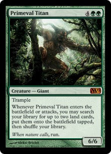 [188]【EN】【FOIL】原始のタイタン/Primeval Titan【M12】[M][緑]