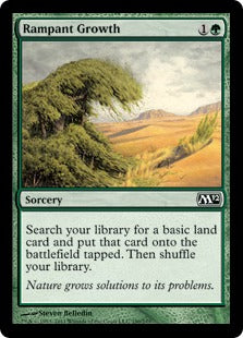 [190]【EN】【FOIL】不屈の自然/Rampant Growth【M12】[C][緑]