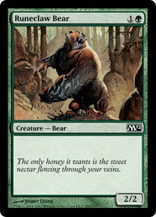 [193]【EN】ルーン爪の熊/Runeclaw Bear【M12】[C][緑]